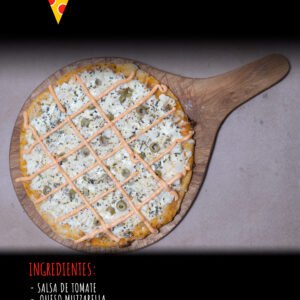 Pizza de Palmito con Salsa Golf de El NONO