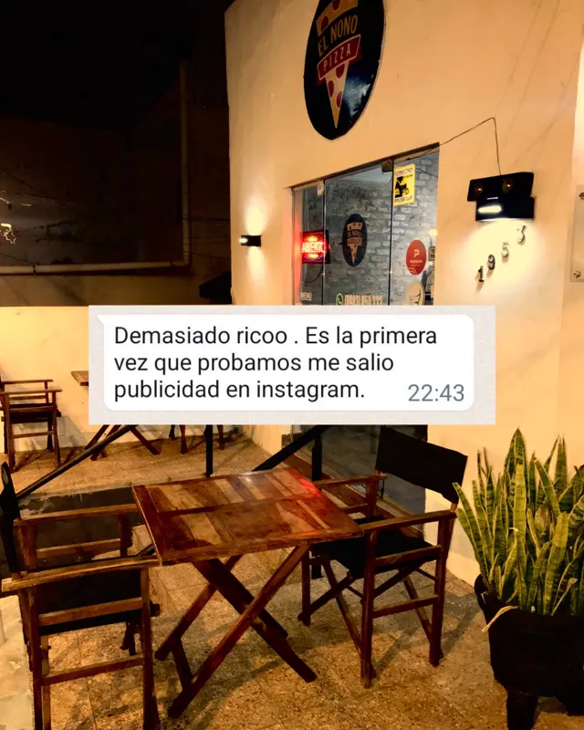 Testimonio por WhatsApp: «Demasiado rico. Es la primera vez que probamos, me salió publicidad en Instagram»